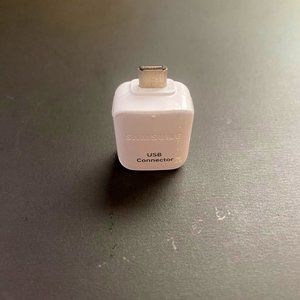 Samsung USB to USB Type C Adapter OTG Data Transfer Connector White GH98-41288A